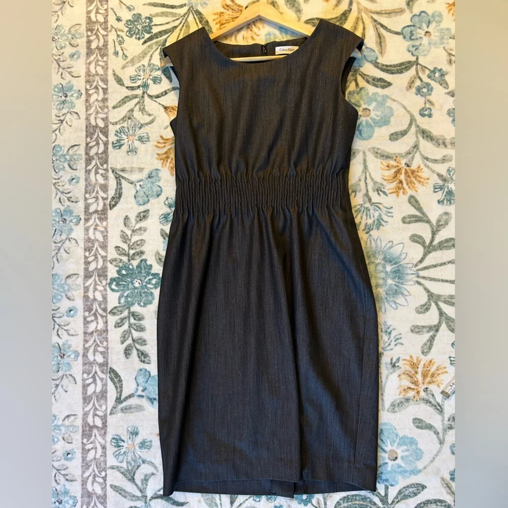 Calvin Klein Charcoal Black Sleeveless Dress - Picture 8 of 12
